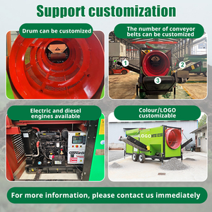 מסנן טרומל נייד לדישון עליון מדגם Mts1230 בעל יעילות גבוהה עם תו תקן CE לסינון אדמה עליונה - Product Image 3