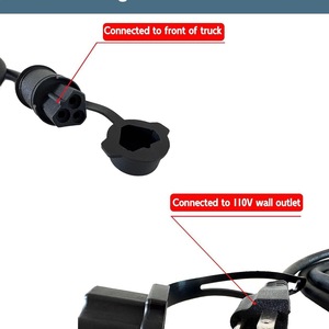 WizFluxMet Ac Power Cord 15 A Nema <b>Plug</b> SJTOW Wire PVC Material For Duramax Engine Block <b>Heater</b> - Product Image 4