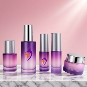 Wholesale <b>Empty</b> Toner Lotion Glass <b>Bottle</b> Cosmetic Container Skincare Packaging Cream Jars - Product Image 1