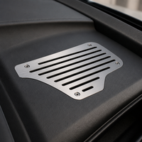 Panneau de ventilation en aluminium anodisé brossé avec fentes à lamelles pour boîtier d'amplificateur/haut-parleur OEM