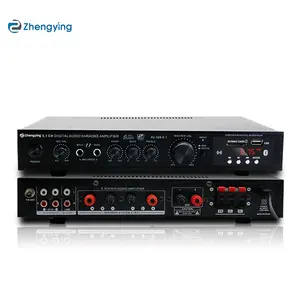 Hot Sales LDZS 5.1 channel ktv home theatre system 2 mics Input speaker mixer professional audio stereo amplifiers