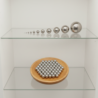 Venta al por Mayor de Bolas Huecas Decorativas de Acero Inoxidable 304 Plateadas de Alta Calidad de 0.1mm y 1.1mm, Modernas, Estilo Feng Shui, Pulimentadas