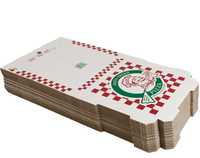 Boîtes à pizza en carton ondulé biodégradable de qualité alimentaire, personnalisées avec impression, gaufrage et pelliculage mat, vente en gros