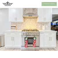 Armoires de cuisine modulaires Goldtop, portes d'armoires en MDF peintes sur mesure, style shaker |   Charnières à fermeture douce |   Évier inclus |   Toute couleur