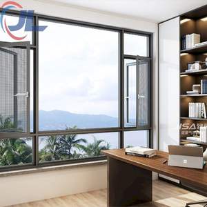 <span class=keywords><strong>Ventanas</strong></span> Acústicas Interiores Modernas de Doble Vidrio con Marco de Aleación de Aluminio Insonorizadas para el Hogar - Product Image 1