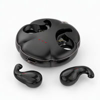 Écouteurs sans fil invisibles T80 TWS, oreillettes mains libres stéréo 9D pour sport et gaming, Airbuds supra-auriculaires BT6.0 pour le sommeil