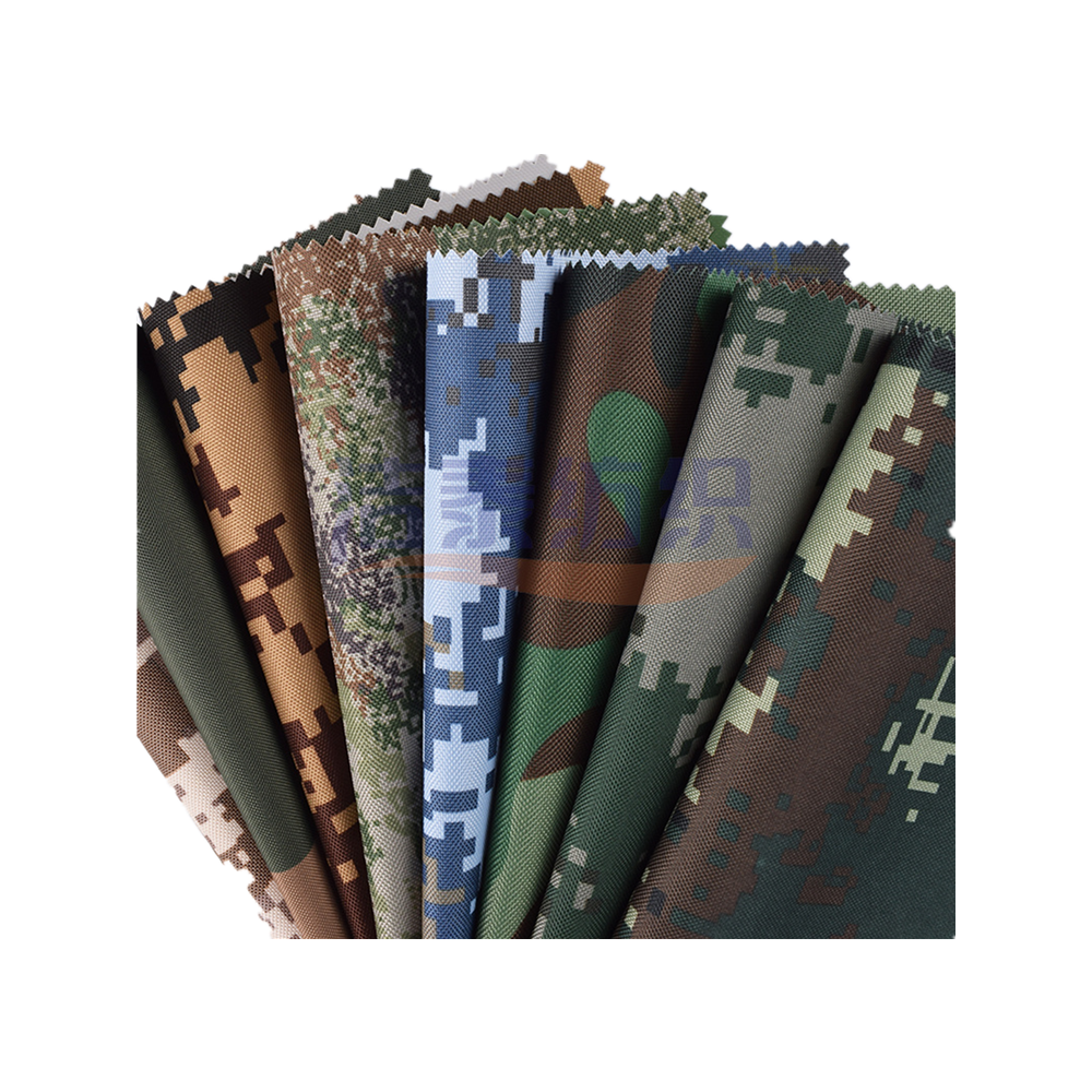 Hoge Kwaliteit 1000D Polyester Fdy Aty Camouflage Cordura Stof Met Pu Coating