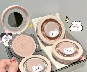 YIYUE 3D rabbit year makeup empty blush compact powder case with mirror