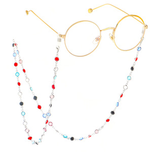 <span class=keywords><strong>Porte</strong></span>-<span class=keywords><strong>lunettes</strong></span> en perles de cristal colorées, chaîne de <span class=keywords><strong>lunettes</strong></span> de mode pour femmes, accessoires pour les yeux, lanière de masquage, lanières, cordon de <span class=keywords><strong>lunettes</strong></span> de soleil - Product Image 4