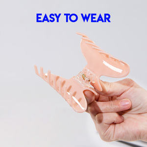 Tùy chỉnh bao bì bướm Acrylic hồng Hàn Quốc Cô Gái Tóc Clip bán buôn Chất lượng cao in logo cho các cửa hàng bán lẻ - Product Image 5