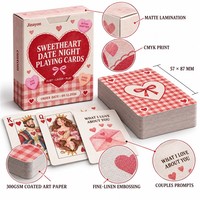 Cartes de conversation romantiques personnalisées et écologiques pour la Saint-Valentin, pour couples, avec questions interactives pour des soirées romantiques