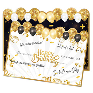 Grande biglietto di auguri gigante libro degli ospiti grande carta di buon compleanno per decorazioni festa di buon compleanno forniture regali