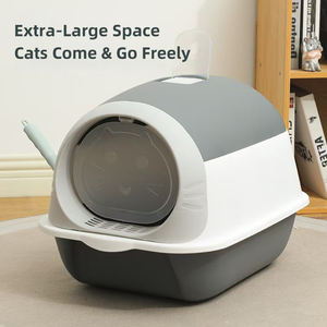 Caja de arena para gatos de primera calidad Edición de limpieza UV de fábrica al por mayor inodoro para gatos de gran tamaño completamente cerrado - Product Image 2