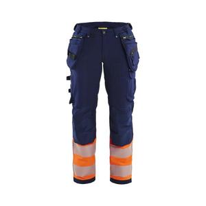 BLAKLADER - 719316428953C48 Pantalón de mujer de alta visibilidad con 4 vías elástico Azul marino/Naranja-EAN 7330509895153 ROPA DE TRABAJO DE LA HI-VIS - Product Image 1