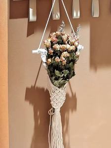 Tapiz <span class=keywords><strong>de</strong></span> Pared <span class=keywords><strong>de</strong></span> Flores Secas <span class=keywords><strong>de</strong></span> Macramé Estilo Boho, Porta Flores <span class=keywords><strong>de</strong></span> Cuerda <span class=keywords><strong>de</strong></span> Algodón Hecho a Mano, Cesta <span class=keywords><strong>de</strong></span> Pared <span class=keywords><strong>de</strong></span> Decoración Rústica Nórdica para Sala <span class=keywords><strong>de</strong></span> Estar - Product Image 5
