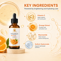 Sérum Visage à la Vitamine C, Hydratant, Anti-Âge, Réducteur de Pores, Éclaircissant, Anti-Taches, Naturel et Biologique, Marque Privée OEM ODM