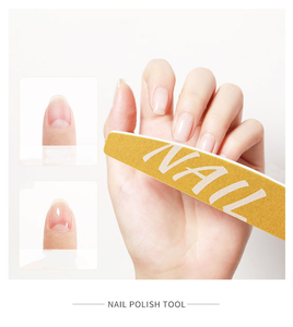 Cao Cấp Tùy Chỉnh In Nail Tập Tin Dùng Một Lần Hàn Quốc Giấy nhám Ngựa Vằn Màu Xám 100/180 Grit Hình Chữ Nhật Hình Dạng Đôi <span class=keywords><strong>Sid</strong></span> - Product Image 5