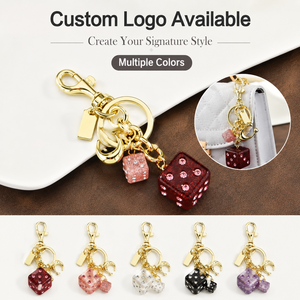 Llavero <span class=keywords><strong>de</strong></span> <span class=keywords><strong>cristal</strong></span> epoxi con letras, colgante hexagonal rosa <span class=keywords><strong>de</strong></span> la suerte, cubo del alfabeto, adorno para bolso, regalo para mujeres y estudiantes - Product Image 2