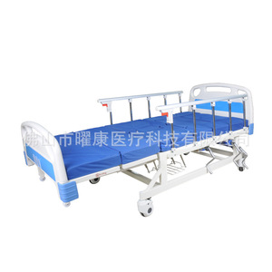 Cama de enfermería manual Yao Kang YK-514 para rehabilitación y pacientes paralizados, azul y blanca - Product Image 3
