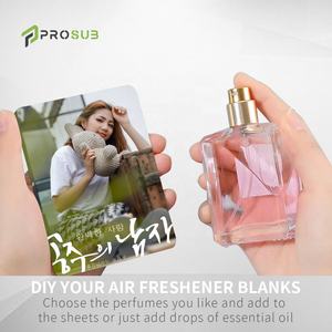 Désodorisant de voiture à Sublimation Double face, feuilles en <span class=keywords><strong>feutre</strong></span> imprimées, bon marché, vente en gros, g - Product Image 4