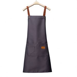 Tablier en coton sans manches, simple et tendance, imperméable, pour la cuisine domestique, nécessités quotidiennes, avec logo personnalisé pour vêtements de travail - Product Image 4