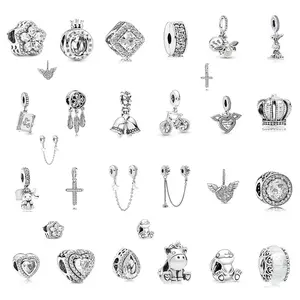 Manufacturers wholesale 925 silver charm beads Angel Wings bracelet beads