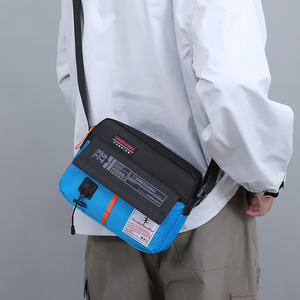 Sac bandoulière homme LJD910 en tissu Oxford vert militaire imperméable, sac de poitrine pour trajets quotidiens Printemps 2025 - Product Image 2