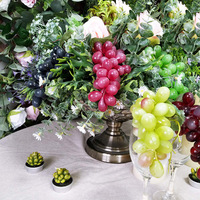 Real Touch Kunstfruit Zachte Kunststof Nepdruiven voor Tuindecoratie tijdens Kerstmis, Halloween, Afstuderen of Pasen