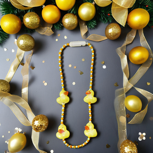 Collares de Cuentas de Pato con Luces LED Intermitentes para Pascua y Mardi Gras, Material PS, Marca Ishine, Regalos de Navidad, Artículos para Fiestas - Product Image 4