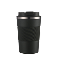 Mug à café isotherme en acier inoxydable de 380 ml - Tasse écologique portable pour le camping et le bureau, pour adultes