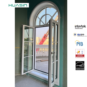 <span class=keywords><strong>Ventanas</strong></span> y Puertas Estándar de EE. UU. de Huasin, Ventana Abatible Interior de Aluminio con Doble Vidrio Aislante Térmico e Impermeable Personalizada - Product Image 1