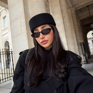 Sombrero <span class=keywords><strong>de</strong></span> Mujer 100% Lana sin Borde, Estilo Pillbox, Boina Francesa Vintage, Estilo Hepburn, Gorra <span class=keywords><strong>de</strong></span> Azafata - Product Image 4