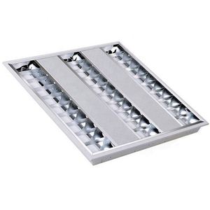T8 Ceiling V Leaf Louver Fitting 60x60 3x18w <strong>4x18w</strong> LED Fluorescent <strong>Grille</strong> <strong>Light</strong> - Product Image 2