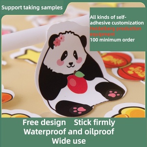 Étiquettes personnalisées pour entreprises : autocollants imperméables <span class=keywords><strong>à</strong></span> motifs de dessins animés, impression de logos, feuilles d'autocollants holographiques en <span class=keywords><strong>vinyle</strong></span> découpés sur mesure - Product Image 1