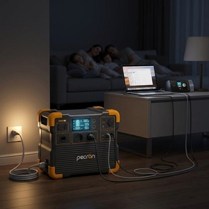 Station d'alimentation portable PECRON E2400LFP avec batterie LiFePO4, MPPT, onde sinusoïdale pure, charge rapide, télécommande, pour voiture, urgence, camping/camping-car - Product Image 2