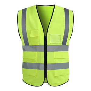 <span class=keywords><strong>Gilet</strong></span> de sécurité réfléchissant pour hommes, haute visibilité, personnalisé, avec poches, pour travaux industriels, construction, topographie, cyclisme - Product Image 3