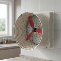 Ventilateur de refroidissement électrique FRP à fixation murale, personnalisable OEM, largement utilisé dans les usines et ateliers
