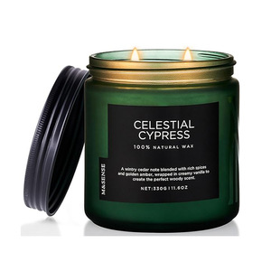 Venta directa de fábrica de velas aromáticas de cera de soja; personalizables y con etiqueta privada disponible; las velas aromáticas en forma de vidrio más vendidas. - Product Image 3