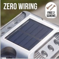 Marqueur de stationnement solaire rechargeable en alliage d'aluminium double face, certifié IP68, avec deux modes, pour commande en gros