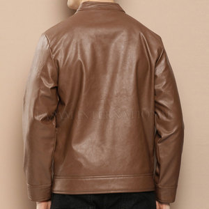 2026 New Design Genuine Leather <b>Jacket</b> for <b>Men</b> Leather Material Full Sleeves Street Wear Professional Leather <b>Jacket</b> - Product Image 2