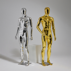 Conjunto de Maniquíes Masculinos y Femeninos Reflectantes de Alta Gama, Cabeza Desmontable con Opciones de Acabado Brillante, Poses Dinámicas, Perfecto para Boutiques - Product Image 4