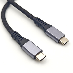 Chất lượng cao tùy chỉnh USB 4.0 U4 Loại C Cáp truyền dữ liệu nhanh 6A sạc nhanh 1m/1.5M nylon/PVC Áo khoác bện - Product Image 5