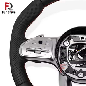 Volante de Cuero <span class=keywords><strong>Mercedes</strong></span> para Benz Amg Clase E W212 W213 Cla C117 250 200 C118 Clk W209 Clase A W177 A200 Clase V W447 - Product Image 4