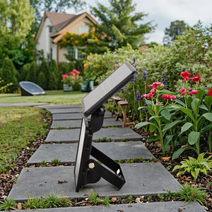 Luci Solari da Parete IP65 Impermeabili con 144 LED, Alimentate a Batteria, 8-10 Ore di <span class=keywords><strong>Illuminazione</strong></span> Calda, Luci Wireless per <span class=keywords><strong>Esterni</strong></span>, Porta d'Ingresso e Giardino - Product Image 4