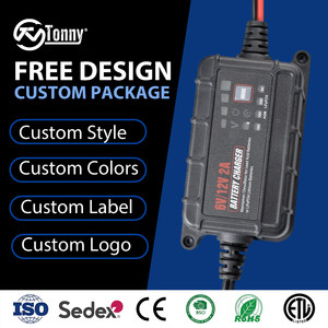 Chargeur de batterie intelligent 6V 12V <span class=keywords><strong>2A</strong></span> pour voiture - Chargeur en gros pour batteries au plomb et lithium-ion - Product Image 3