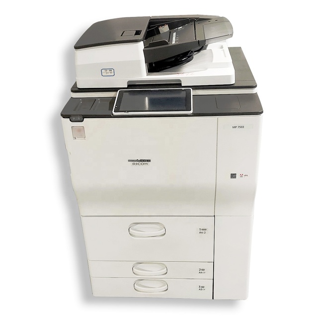 Refurbished Multifunctional Black and White Photocopier Machine for Ricoh MP7503 Used Office Printer Copiers Factory Price