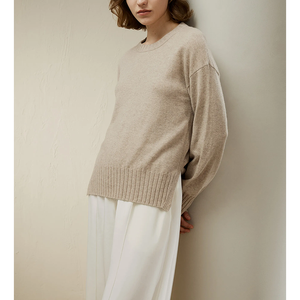 Mode Großhandel Mongolei <span class=keywords><strong>Ordos</strong></span> 100% reine Strick pullover Top Kaschmir pullover Pullover Frauen ODM & OEM - Product Image 3