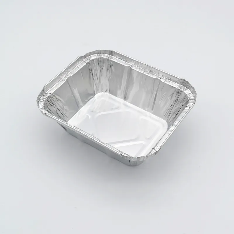 Conteneurs alimentaires jetables en aluminium, 6 pouces, pour aliments, vente en gros, grill, rôtissoire