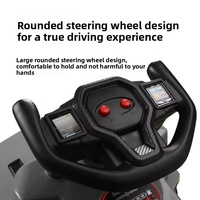 Voiture jouet pour enfant à quatre roues, à piles, avec musique et lumières, en ABS, pour les 1-3 ans, unisexe, poussée illimitée, télécommande, 2-4 ans
