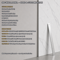 Expédition depuis l'entrepôt - Panneau mural intérieur de luxe 3,6 mm 600x2900 mm, anti-moisissure, écologique, antidérapant pour spa et salle de sport